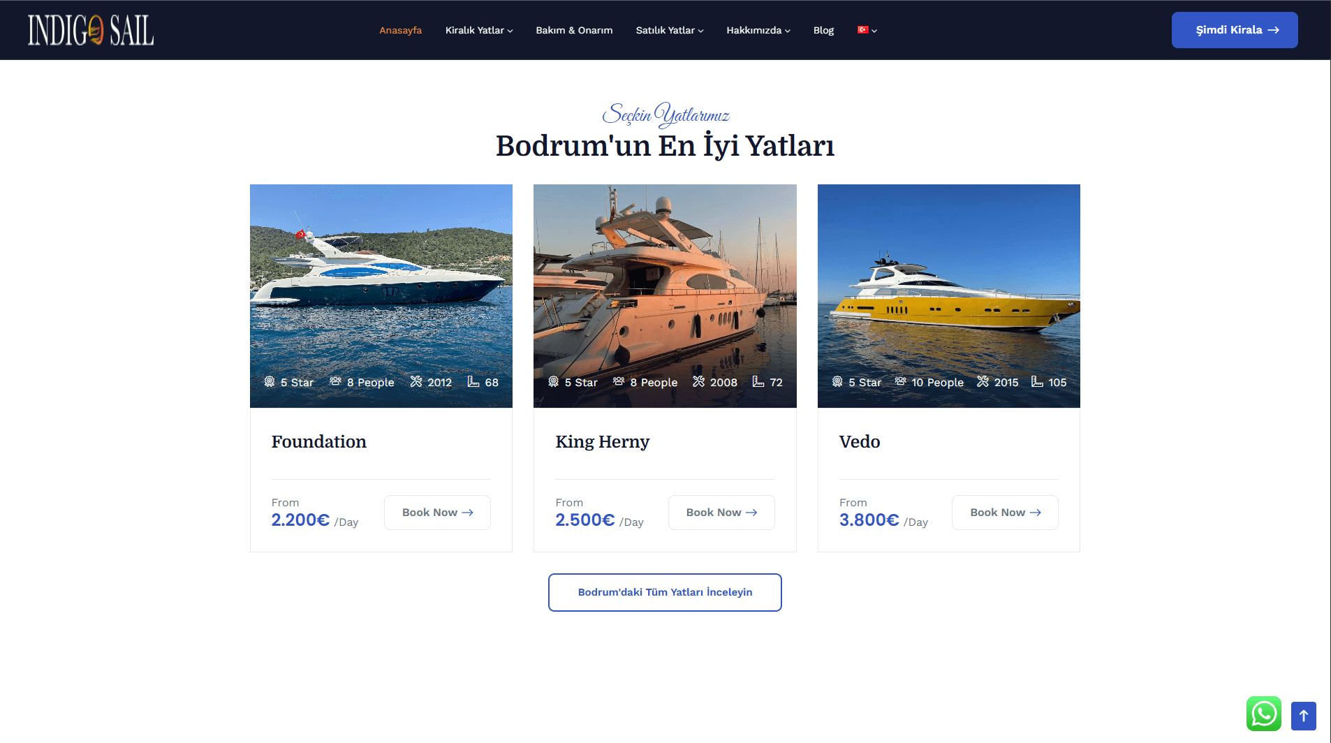 IndigoSail Yat Kiralama - 2